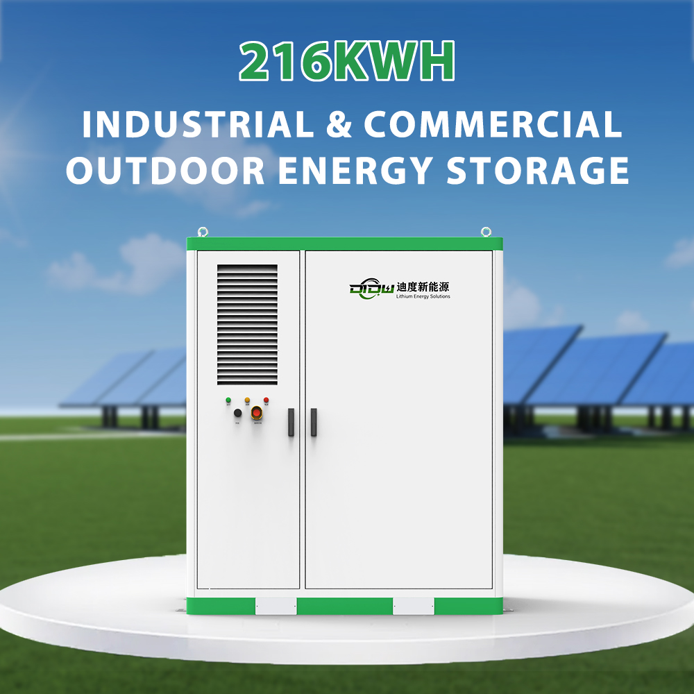 216kwh grid connected external energy storage cabinet for industrial commercial users