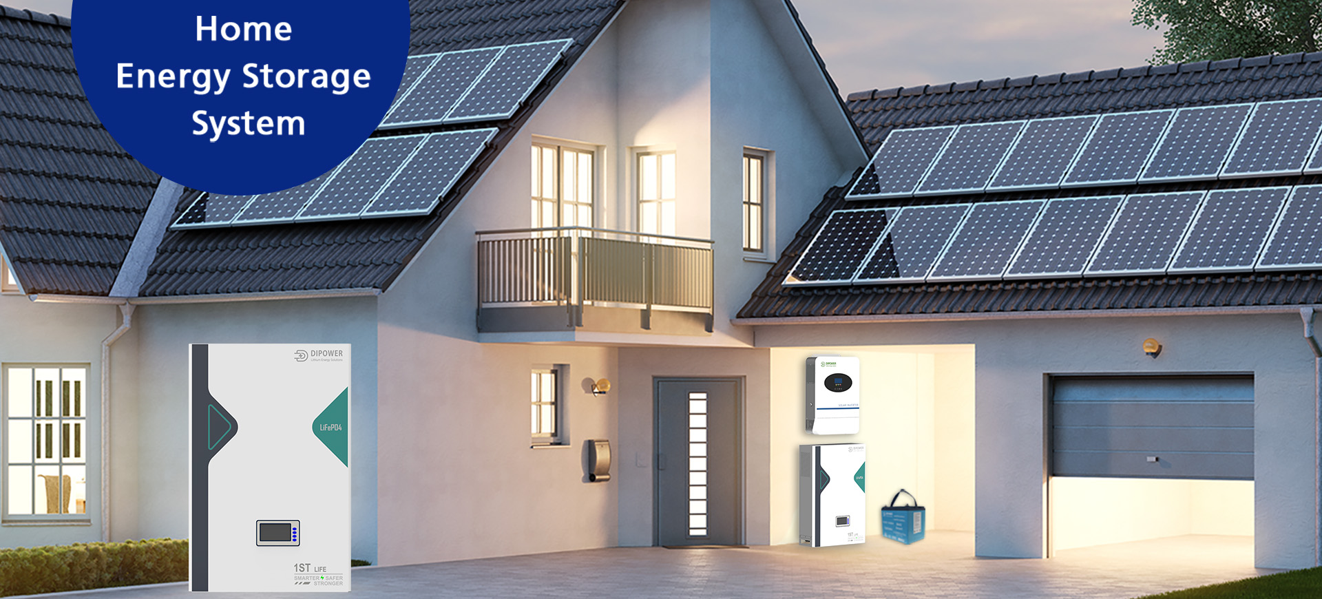 Dipower one-stop home solar energy storage system